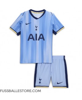 Günstige Tottenham Hotspur Auswärts Trikotsatzt Kinder 2024-25 Kurzarm (+ Kurze Hosen)